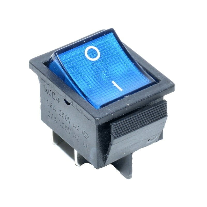 Blue Rocker Switch 16A-250V KCD4
