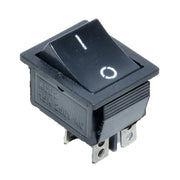 IRS Rocker Switch Black 15A-250V KCD4