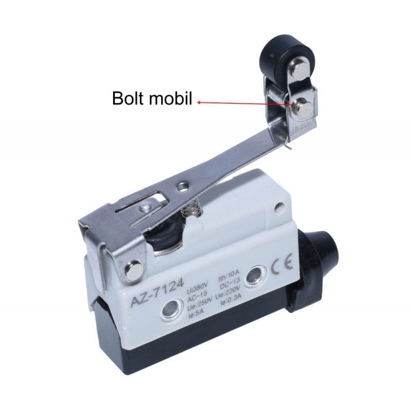 Limit Switch with Rod and Roller AZ 7124, 10A, Voltage 250V AC