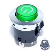 Green Push Button Switch 12V - 20A with LED
