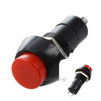 Red Push Button Non-Latching 220V/3A