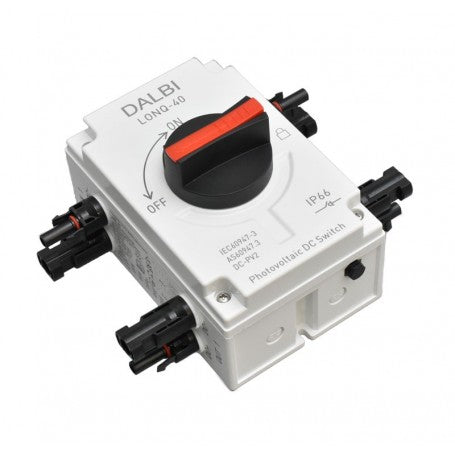 Photovoltaic Solar System DC Disconnect Switch 1200V / 32A - MC4 Connectors / 1 IN - 1 OUT