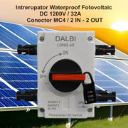 DC Photovoltaic Solar System Disconnect Switch 1200V / 32A - MC4 Connectors / 2 IN - 2 OUT