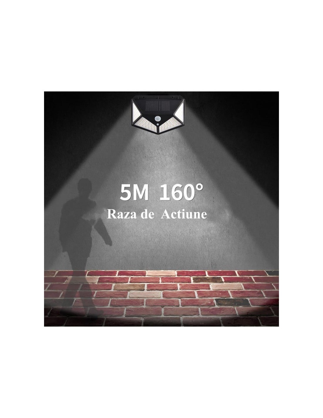 Solar Wall Lamp Sensor 114 LED