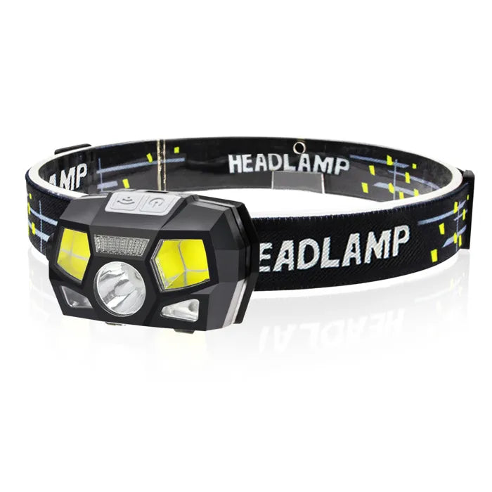 Professional LED Headlamp with Sensor and USB Charging