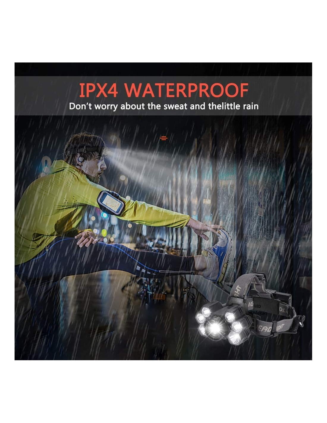 Premium Headlamp with 7 LEDs and Zoom