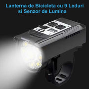 Bicycle Light with 9 LEDs and Light Sensor L-S75