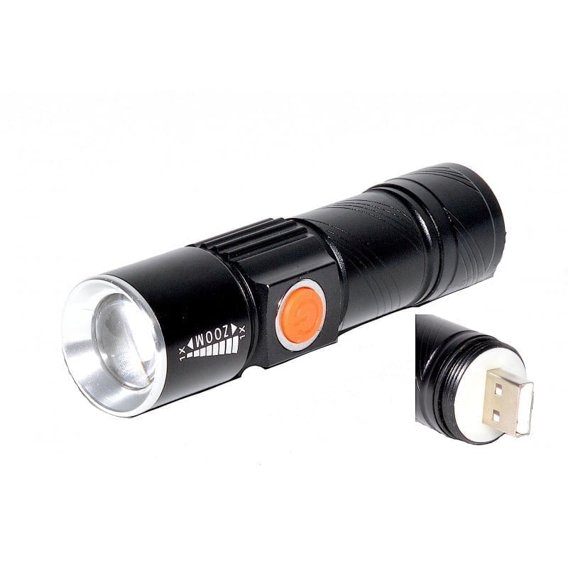 XPG-R5 Ultra LED Flashlight USB Rechargeable
