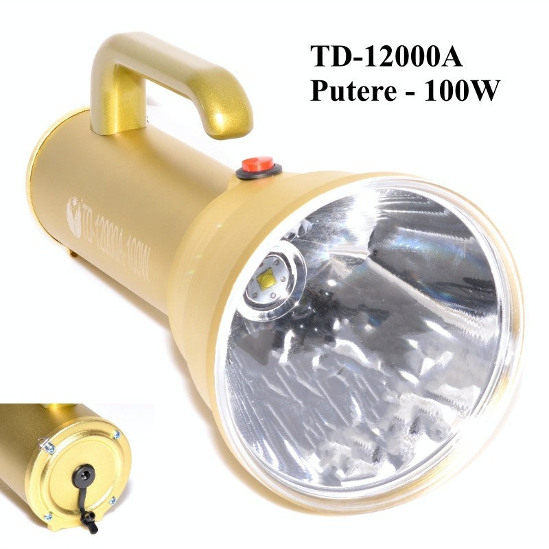Professional Flashlight 100W LED 4000mAh