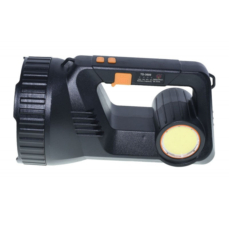 TD-3600 Flashlight with 500W Cree + Cob LED