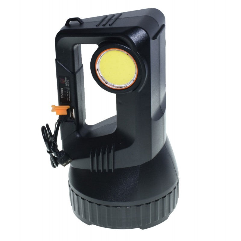 TD-3600 Flashlight with 500W Cree + Cob LED