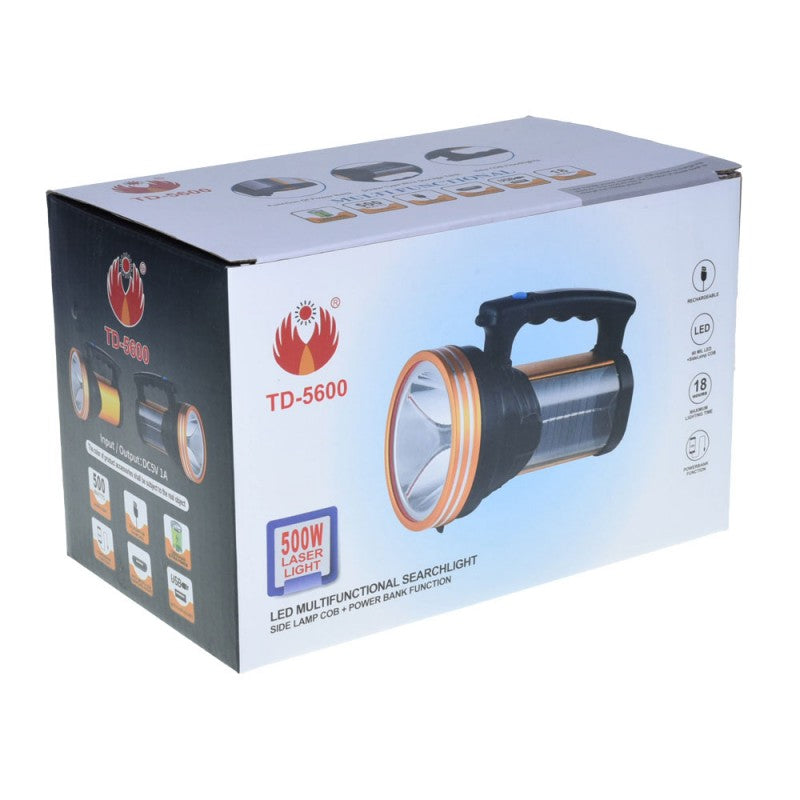 TD-3600 Flashlight with 500W Cree + Cob LED
