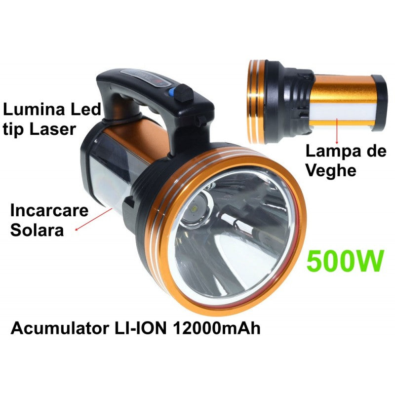 500W LED Solar Flashlight TD-5600