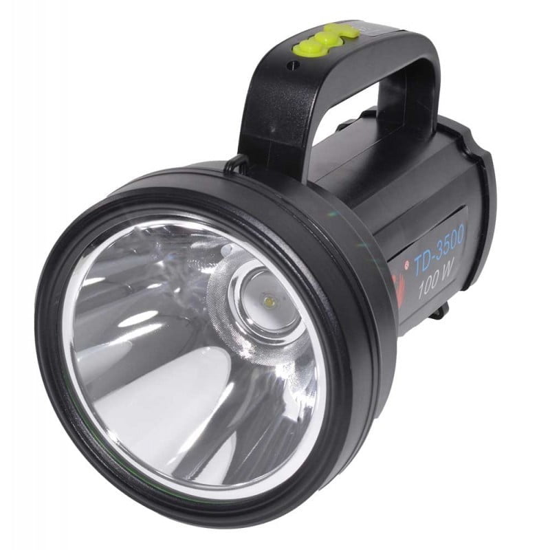 100W LED Flashlight with 3 Modes + Battery