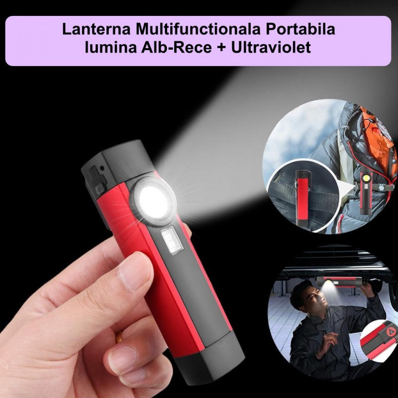 Violet Light Flashlight 395 LED XPE+Cob