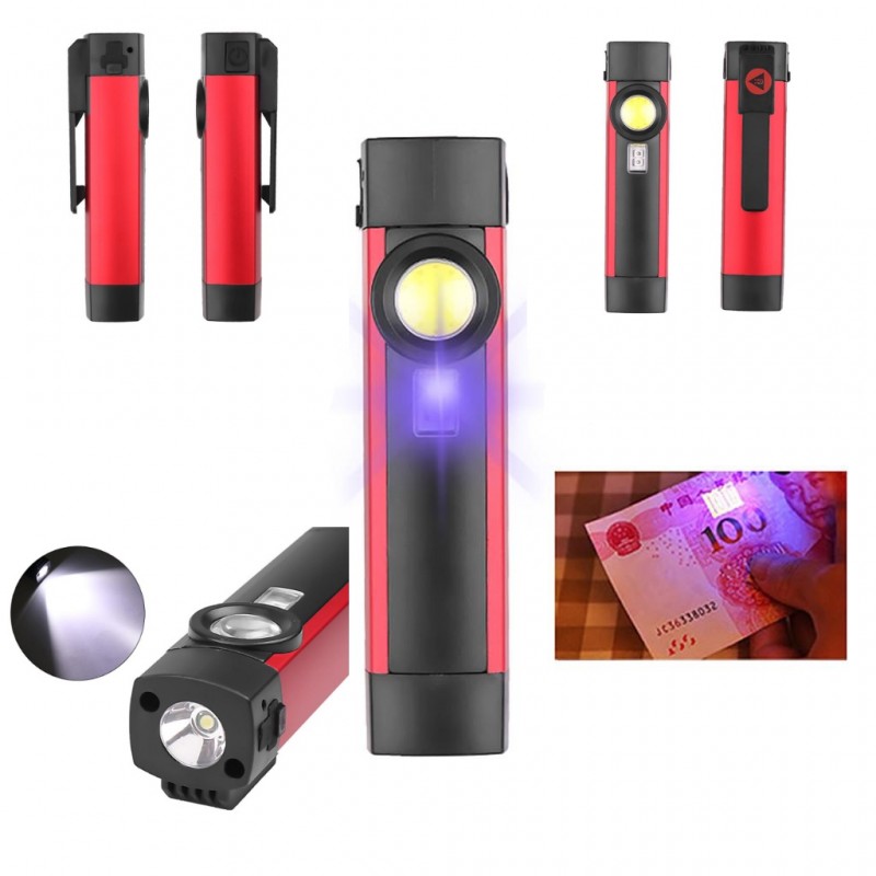 Violet Light Flashlight 395 LED XPE+Cob