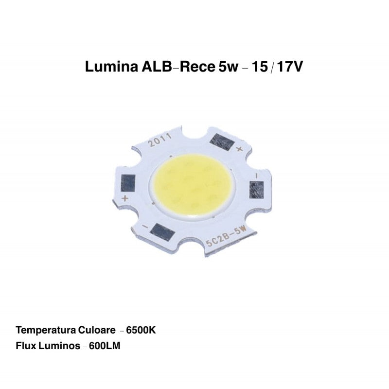 5W COB LED - 11mm, Cool White