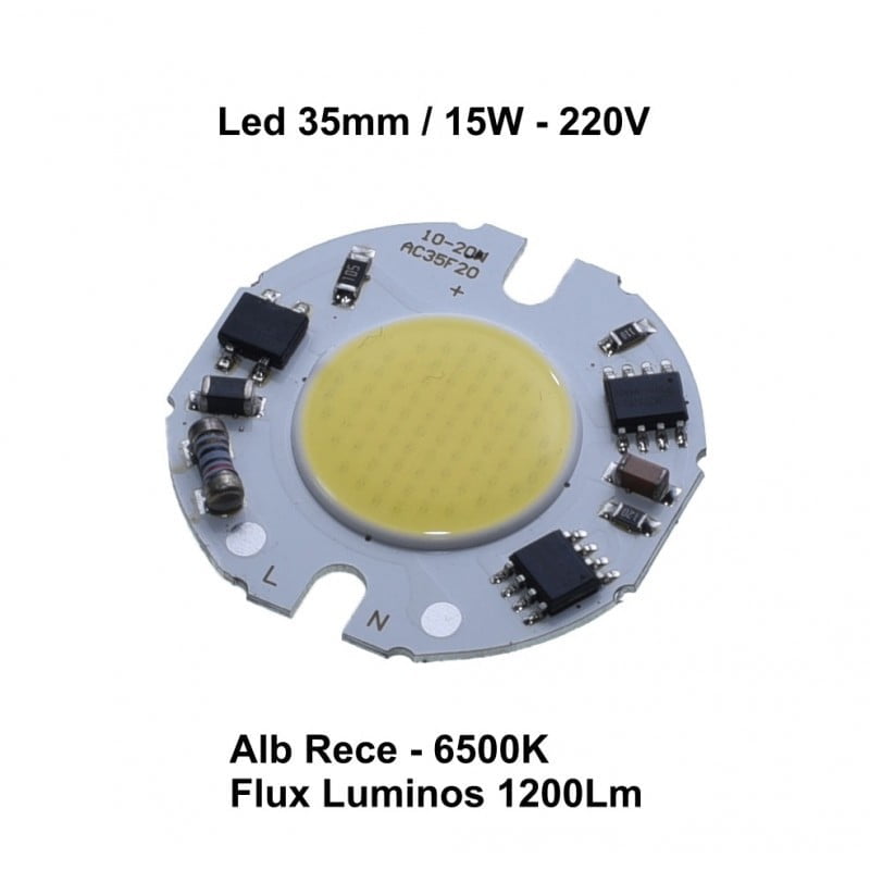 LED COB Module 35MM, Power 15W - 220V