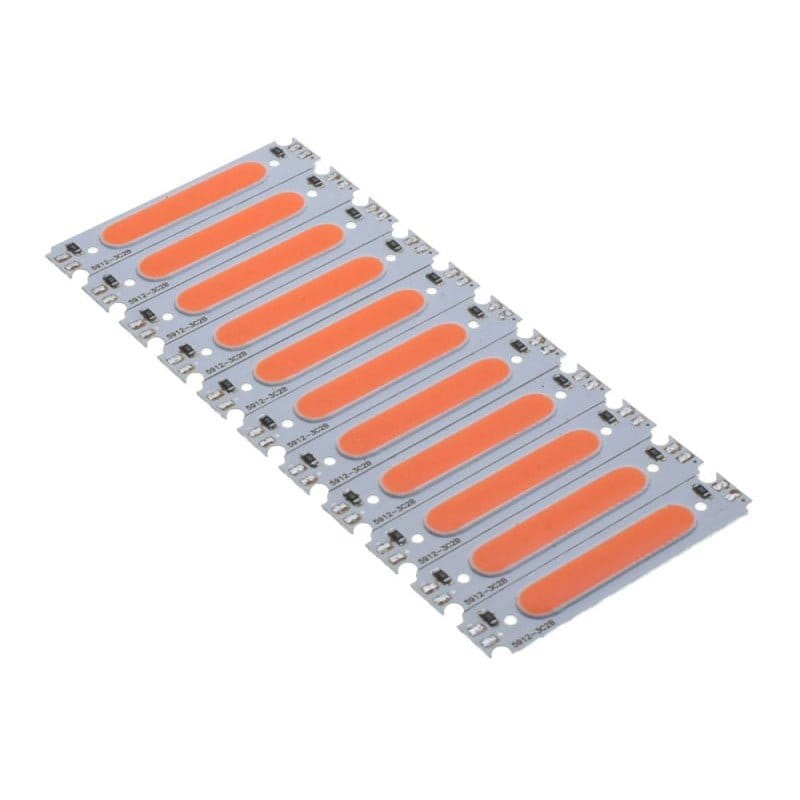 LED Cob with 6 LED segments, 58X13MM, 2W, Red Light