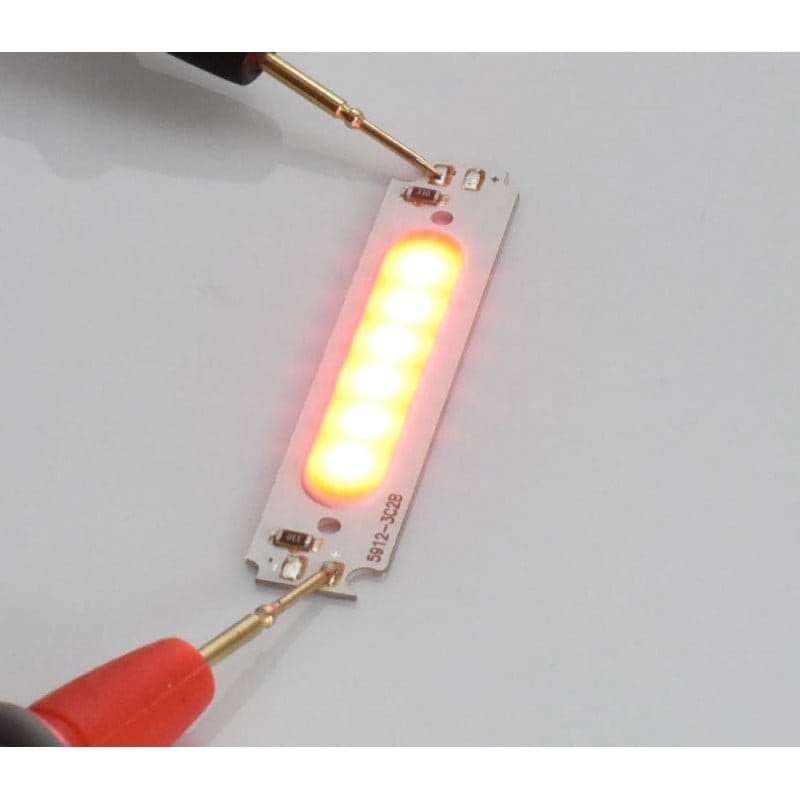 LED Cob with 6 LED segments, 58X13MM, 2W, Red Light
