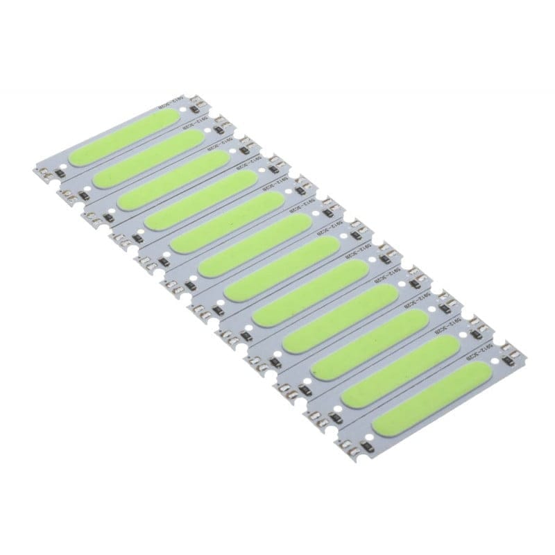 6-segment COB LED, 58X13MM, 2W, Green Light
