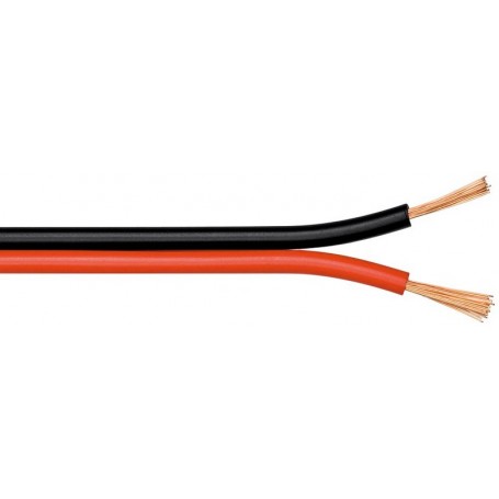 Professional Audio Speaker Cable, 2x1.5, 100m Roll, Red-Black