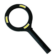 Magnifying glass with illumination and zoom, 3 W, 3 x LED, black