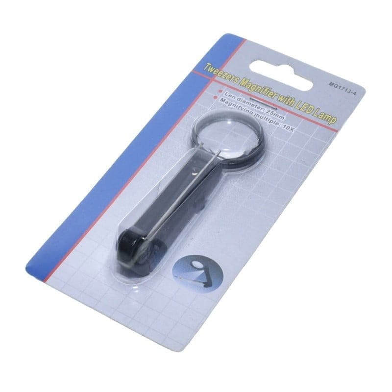 Magnifier with Tweezers and Light MG17134