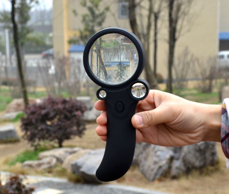 Handheld LED Magnifier, 3x 10,20,65mm MG-L600600