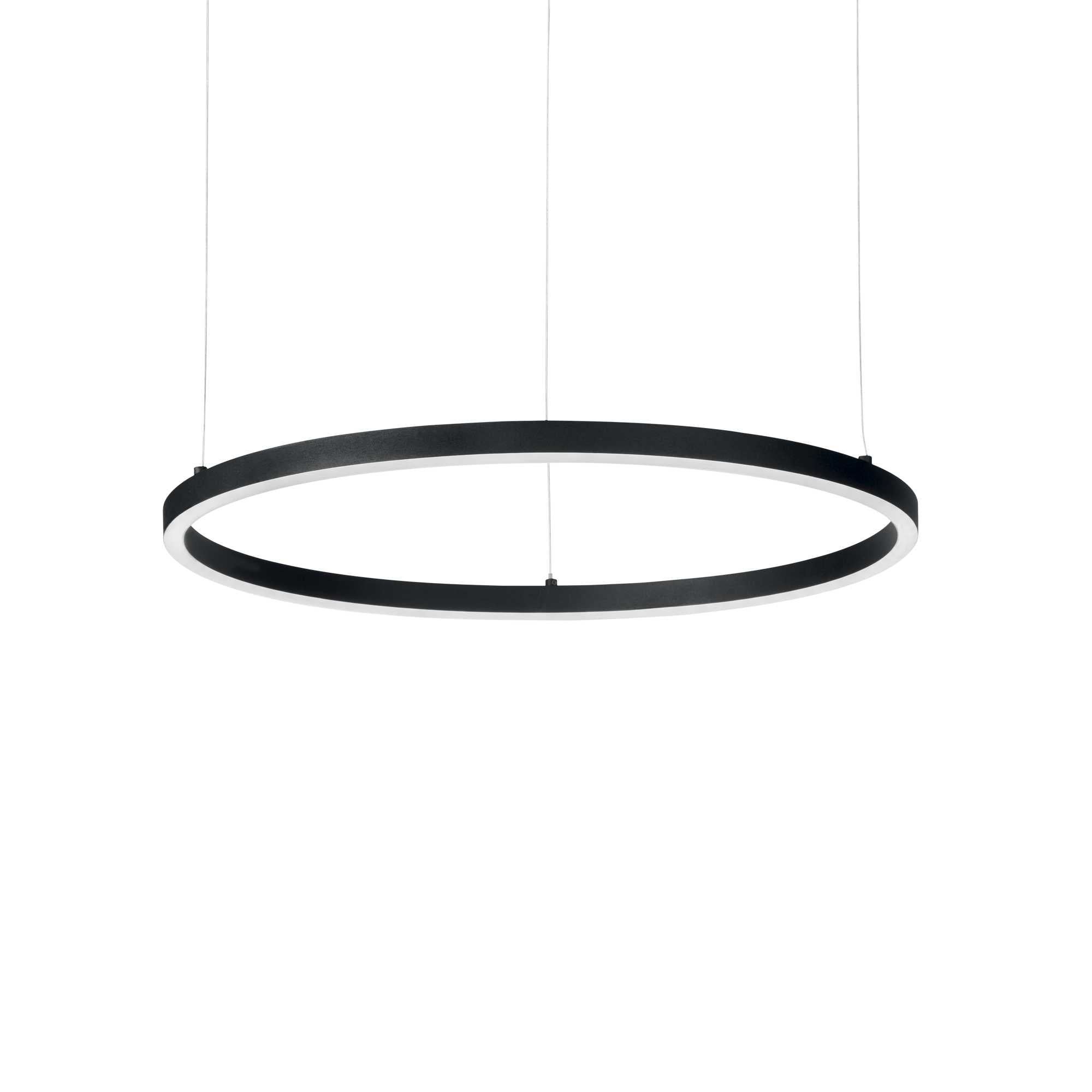 LED Chandelier, Premium, IdealLux Italy, ORACLE SLIM SP D70 ROUND BK 3000K