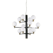 LED Chandelier, Premium, IdealLux Italy, COPERNICO SP12 NERO