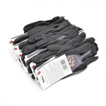 Professional Nitrile Work Gloves NR9 - 12 pcs/set