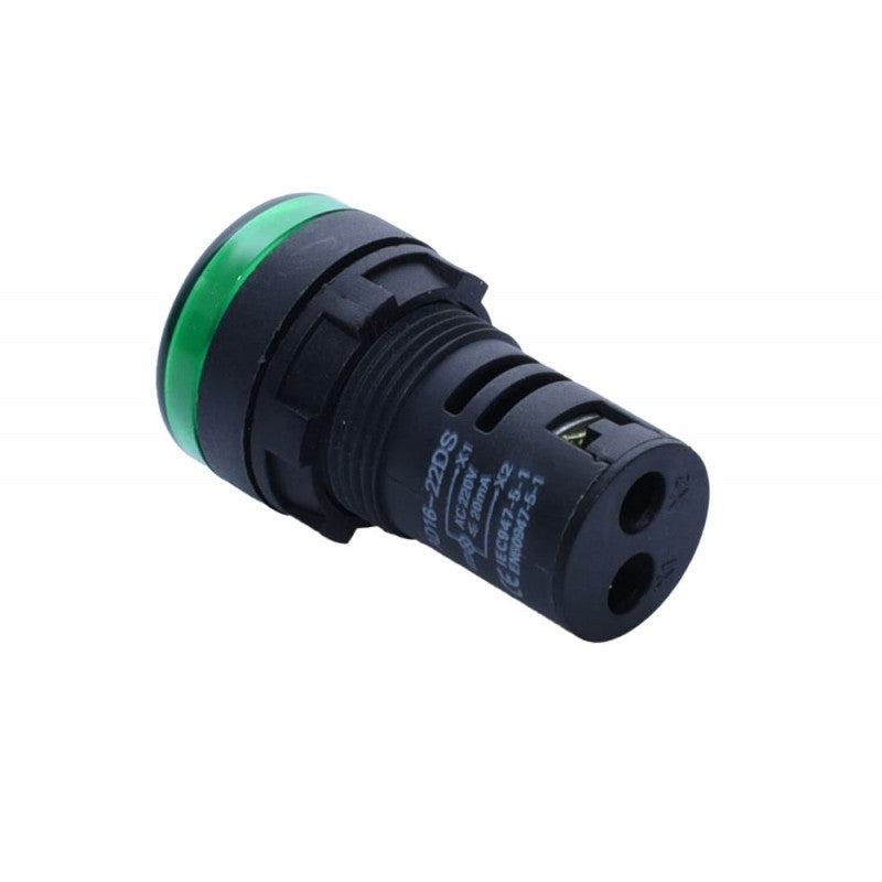 Indicator Lamp Voltage 220V, Matte Finish, Green