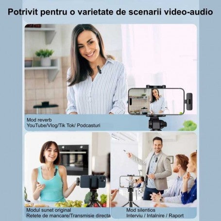 K9 Pro Dual Wireless Lavaliere Microphone - Type C / iPhone