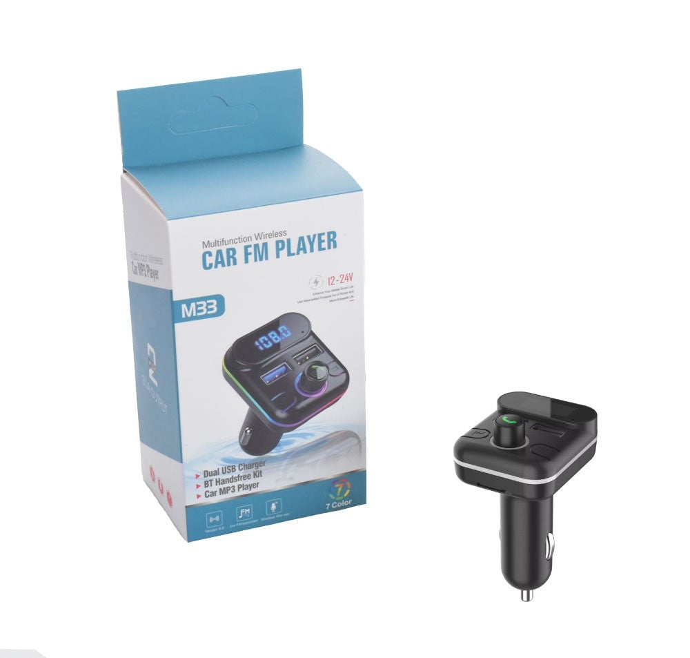 Bluetooth V5.0 FM Car Modulator / M33