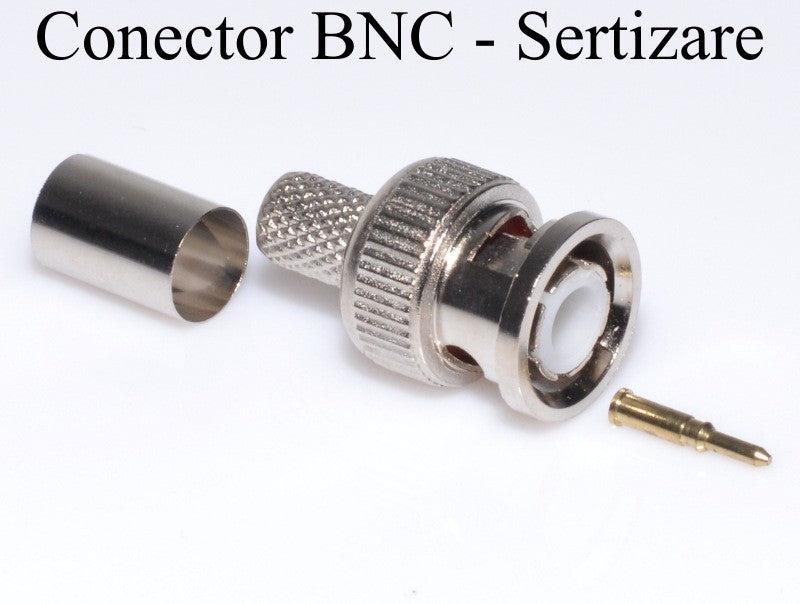 BNC Male Crimp Connector for RG6 Cable