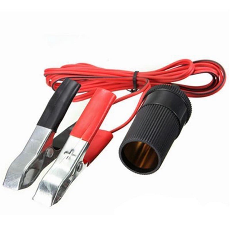 Female Car Cigarette Lighter Socket with Clamps
