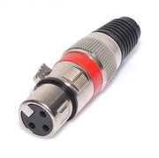 Red Female Cannon Connector