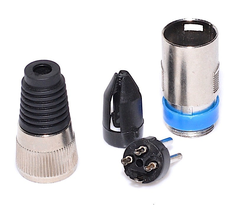 Blue Male Cannon Connector
