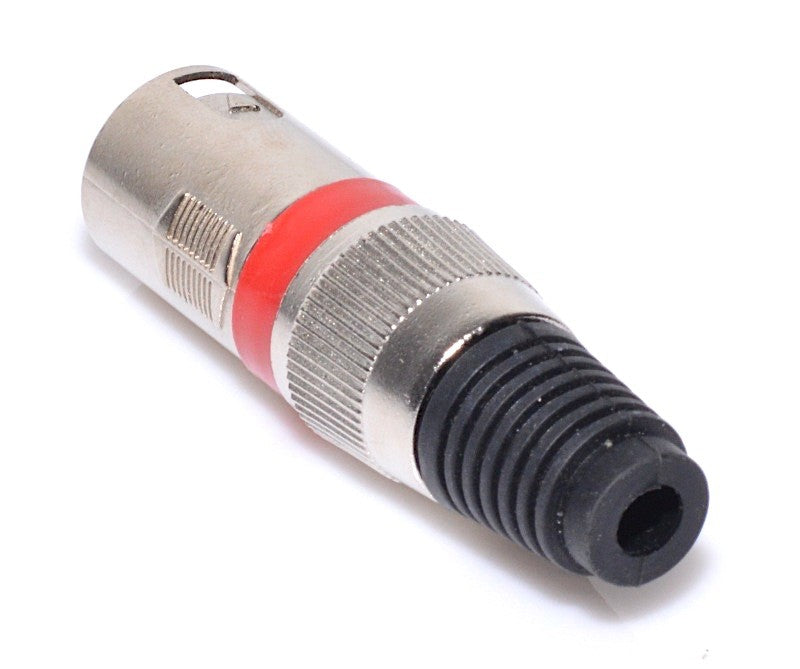 Cannon Male Connector Red