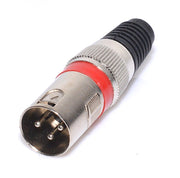 Cannon Male Connector Red