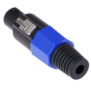 Speak-On Male 4-Pin Speaker Connector with Rubber Grip