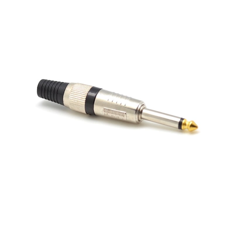 6.3mm Mono Jack Plug, Gold Plated Q