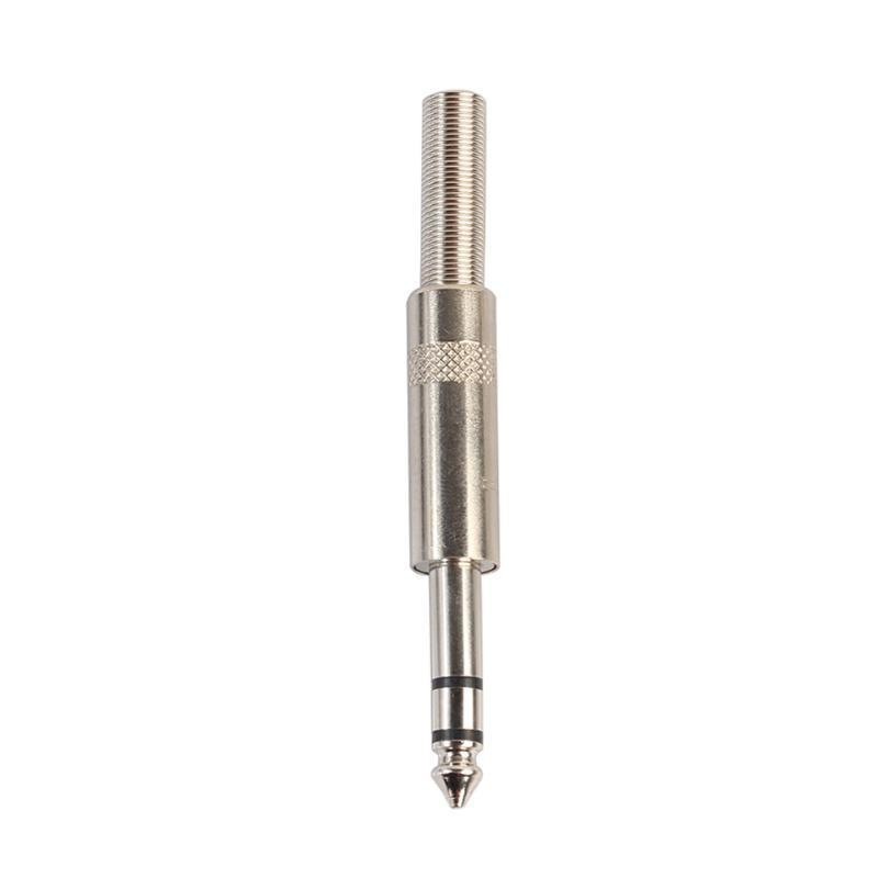 6.3mm Stereo Male Jack Plug Metal with Spring