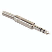 6.3mm Stereo Male Jack Plug Metal with Spring