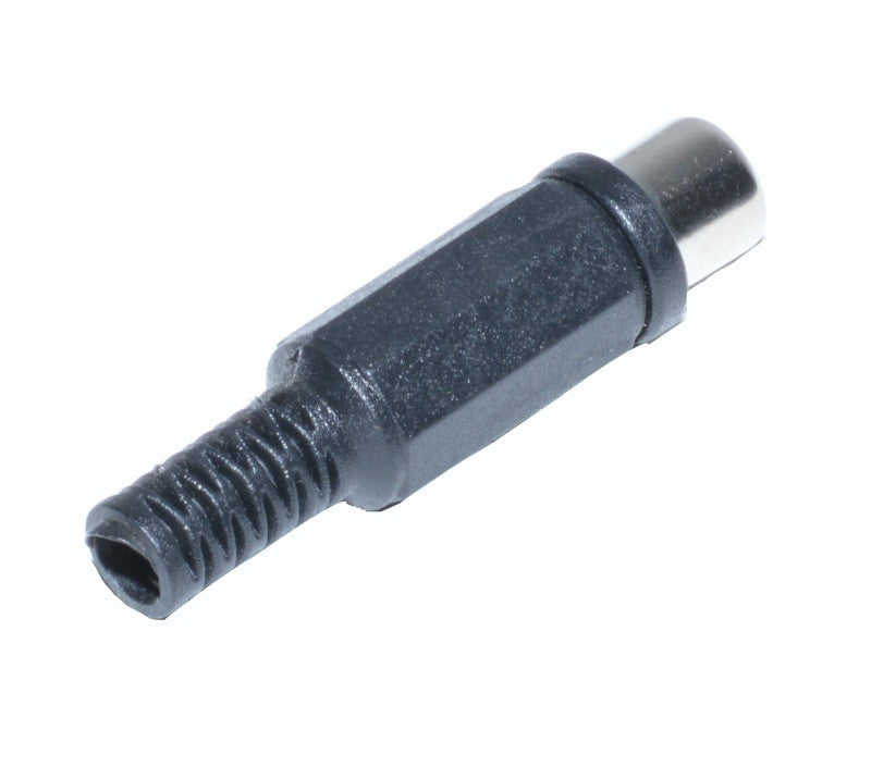 RCA Female Plastic Connector Black