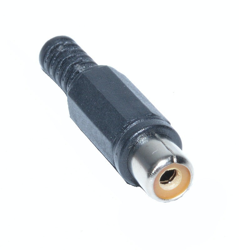 RCA Female Plastic Connector Black