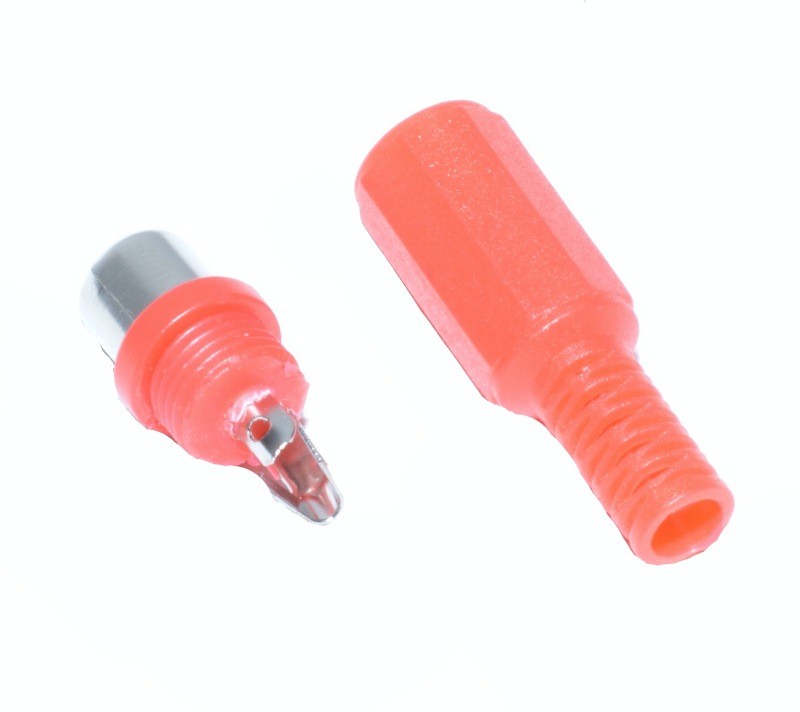 Female RCA Plastic Jack Red