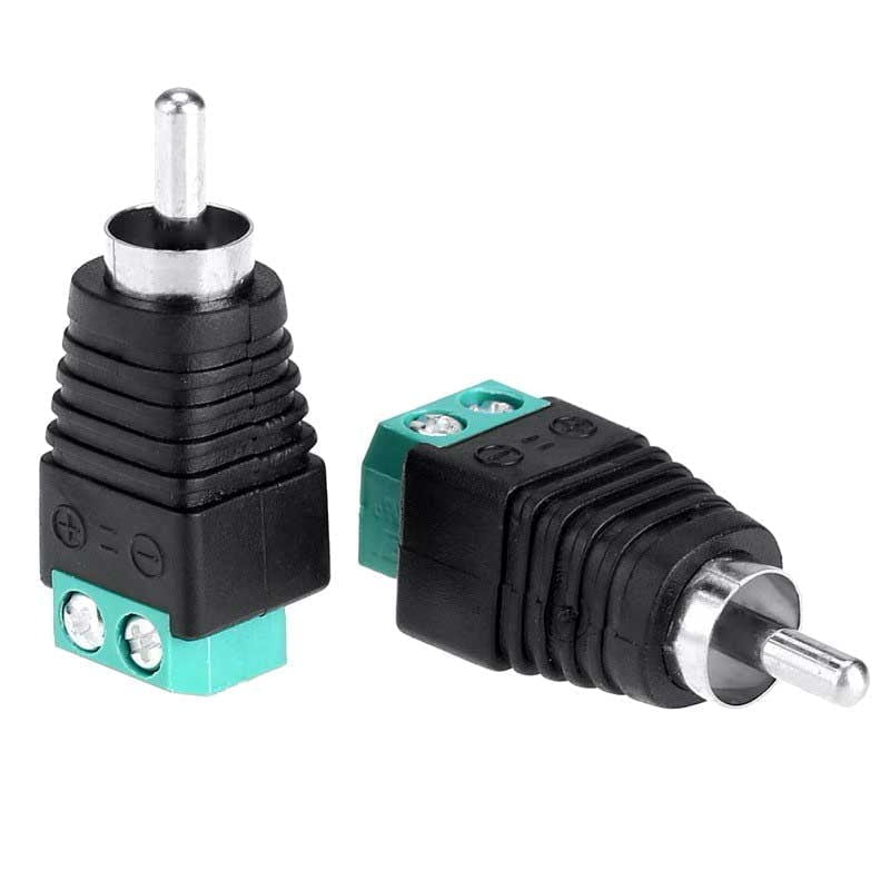 RCA Male Connector with Screw Terminals