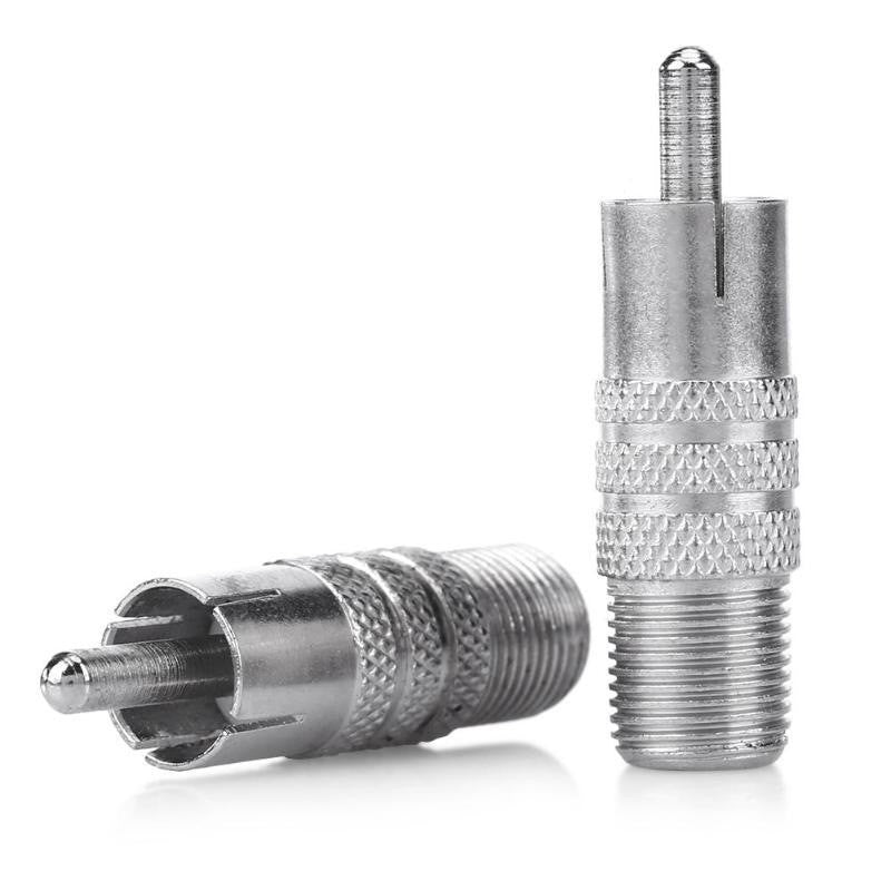 RCA Male Plug to F Female Jack